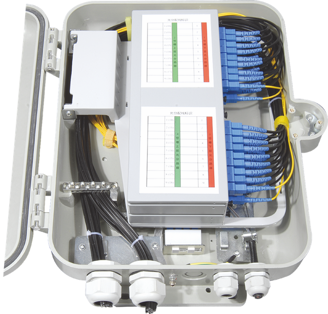 FOSB-32-C Wall Mount Fiber Optic Splitter Box 32 Cores 