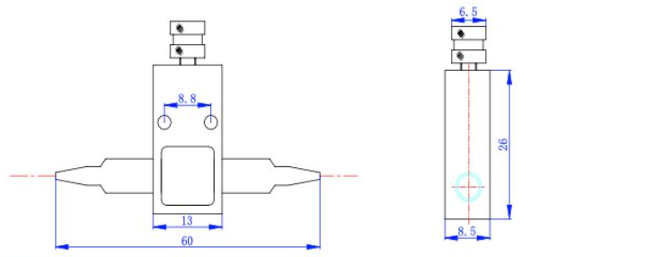 Polarization-Maintaining-PM-Mechanical-Adjustable-Optical-Attenuator-Dimensions