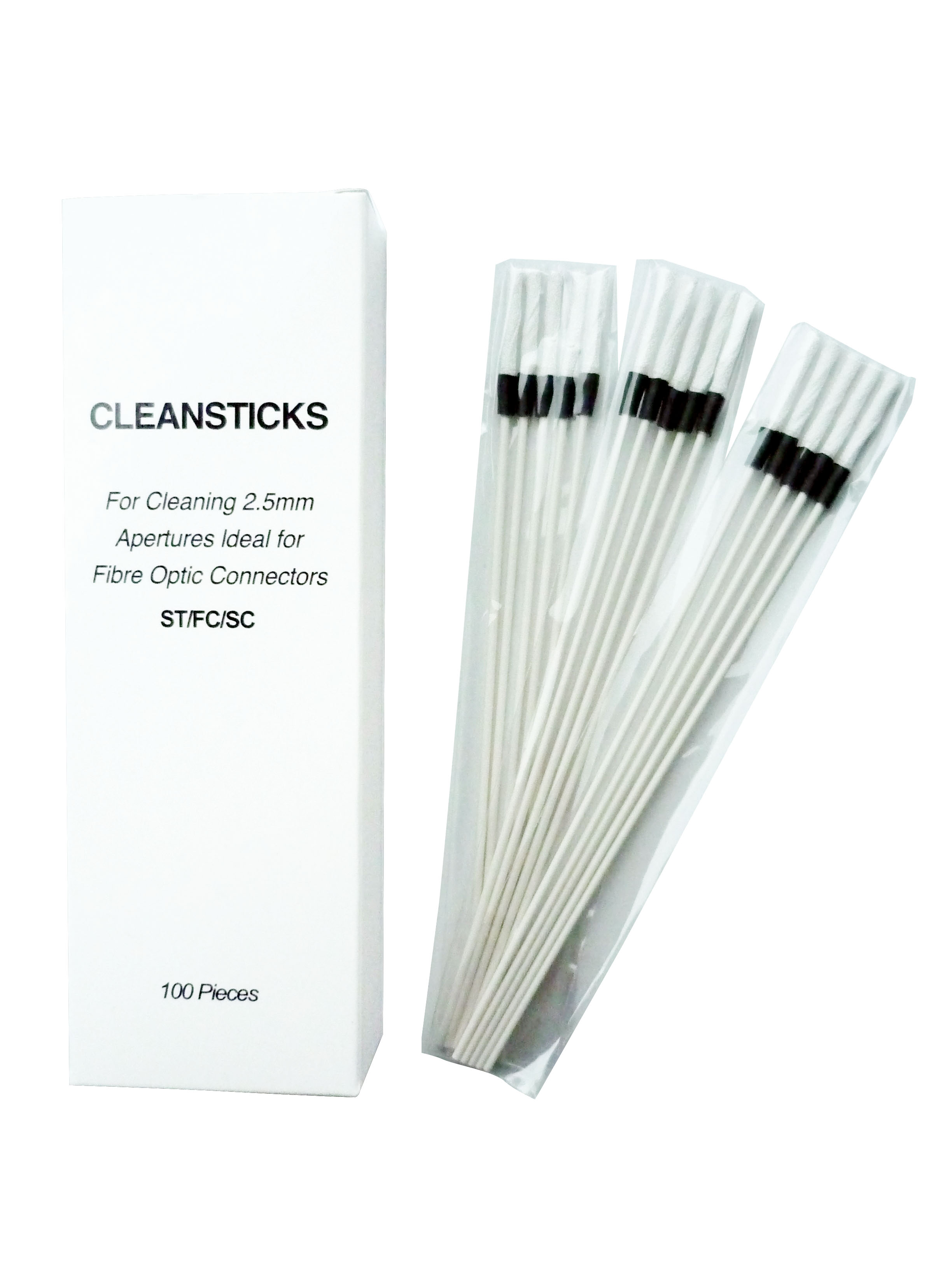 2.5mm cleaning sticks for FC SC ST Connectors Ferruel & Adapters Sleeves Cleaning