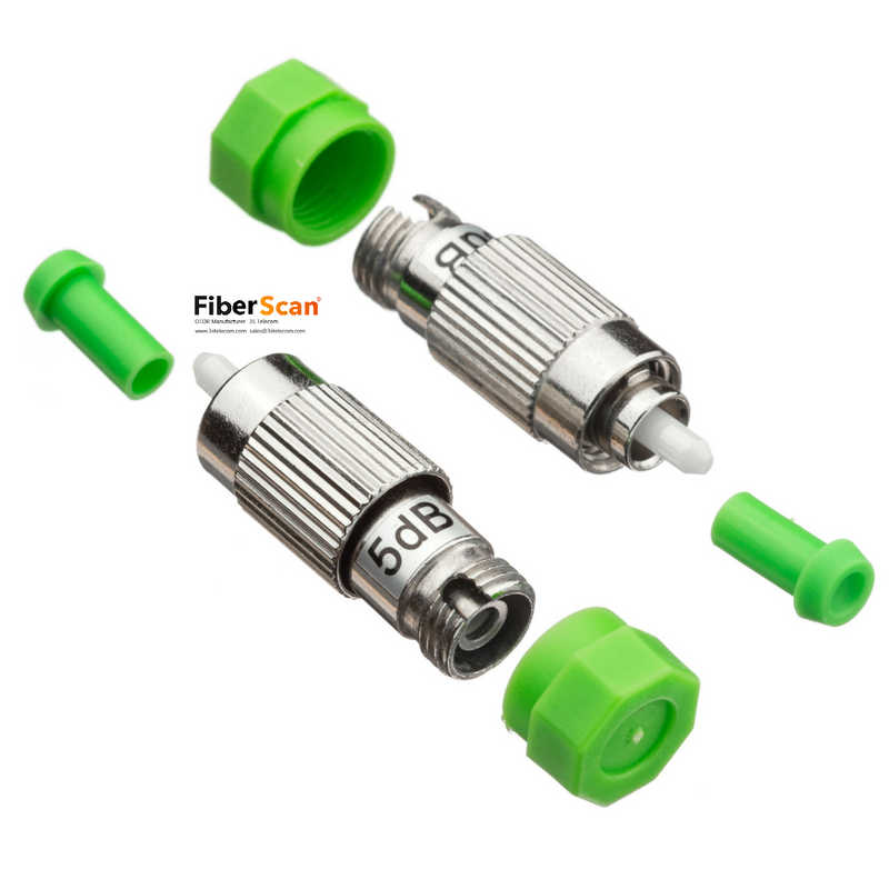 Male to Female Fixed Attenuation Fiber Optic Attenuator
