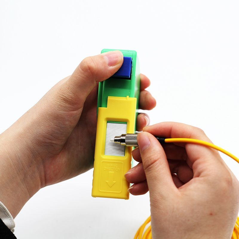 Cassette Fiber Optic Connector Cleaner with Interchangeable Cleaning Reel