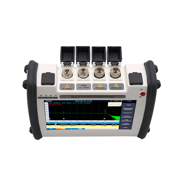 2200MAX-all-in-one-fiber-tester-front panel-display-integrated-OTDR-power-meter-VFL-light-source-function-icons