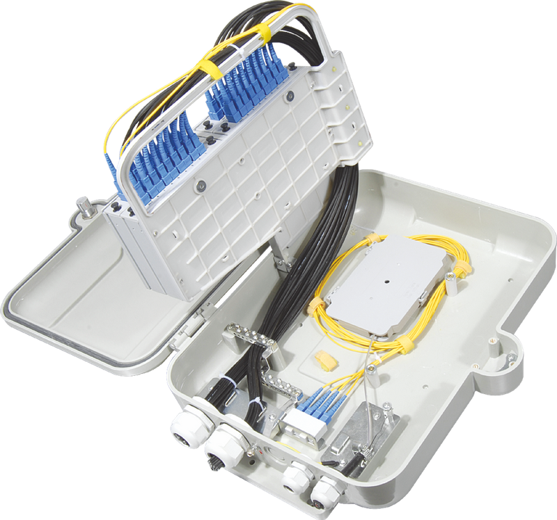 FOSB-32-C Wall Mount Fiber Optic Splitter Box 32 Cores 