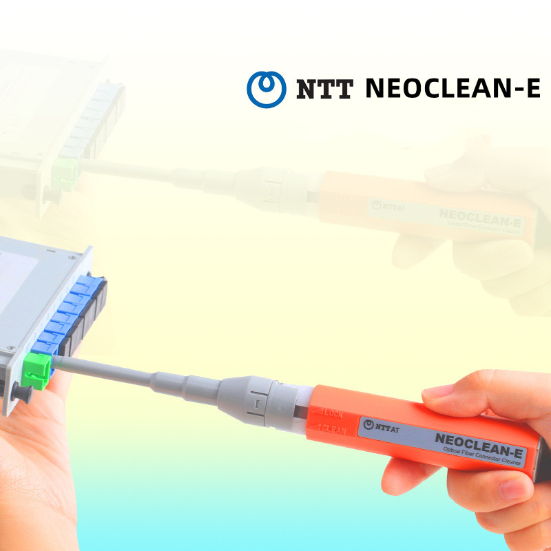 NTT AT NEOCLEAN-E Optical Fiber Connector Cleaner for Cleaning SC Bulkhead Adapter