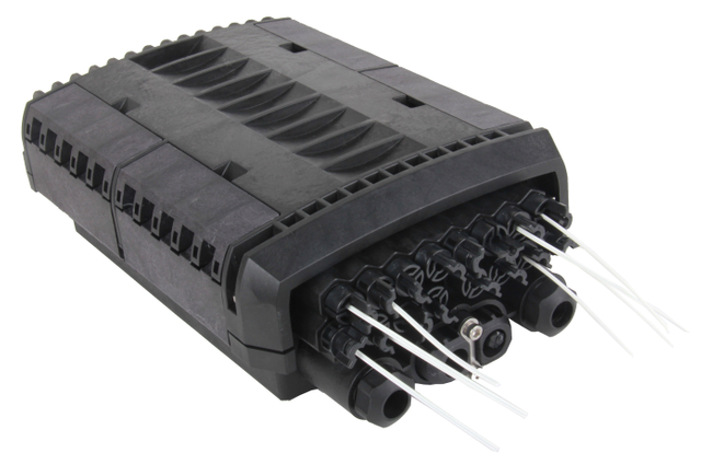 FTTH Drop Cable Fiber Optic Splice & Splitter Enclosure