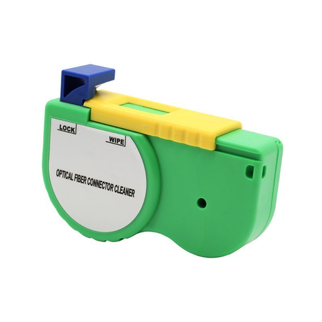 Cassette Fiber Optic Connector Cleaner with Interchangeable Cleaning Reel