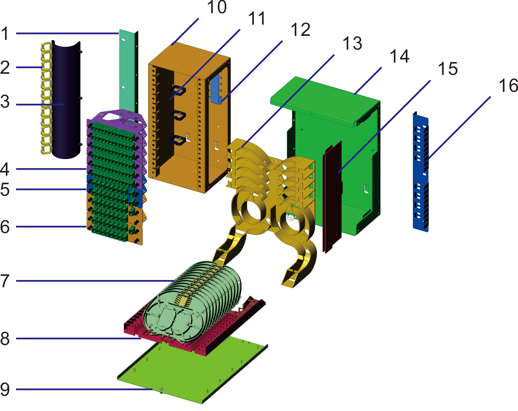 Detachable ODF Patch Panel Module