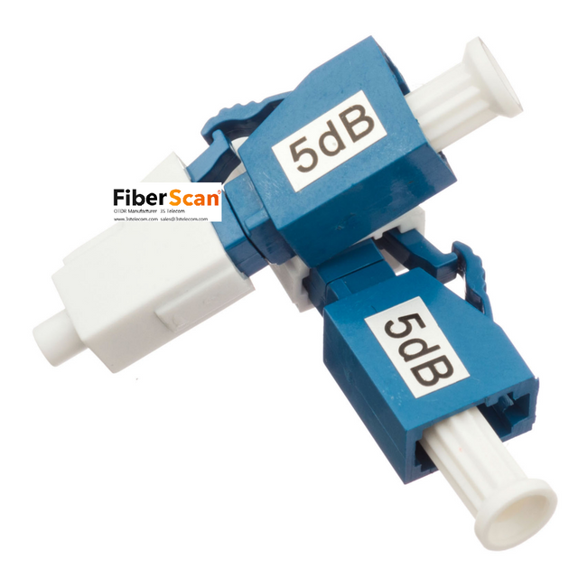 Male to Female Fixed Attenuation Fiber Optic Attenuator