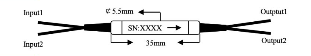 polarization-maintaining-filter-coupler-2x2-fast-axis-blocked-package-dimension-3stelecom.com