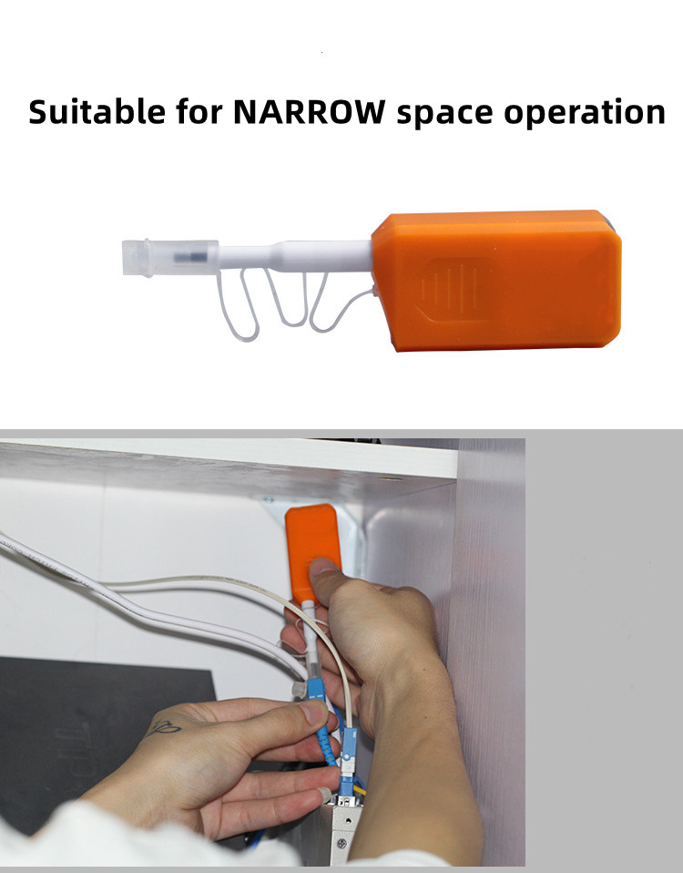 CLEP-25-M SC Fiber Optic Cleaner Working Application-Narrow Space Cleaning ONU