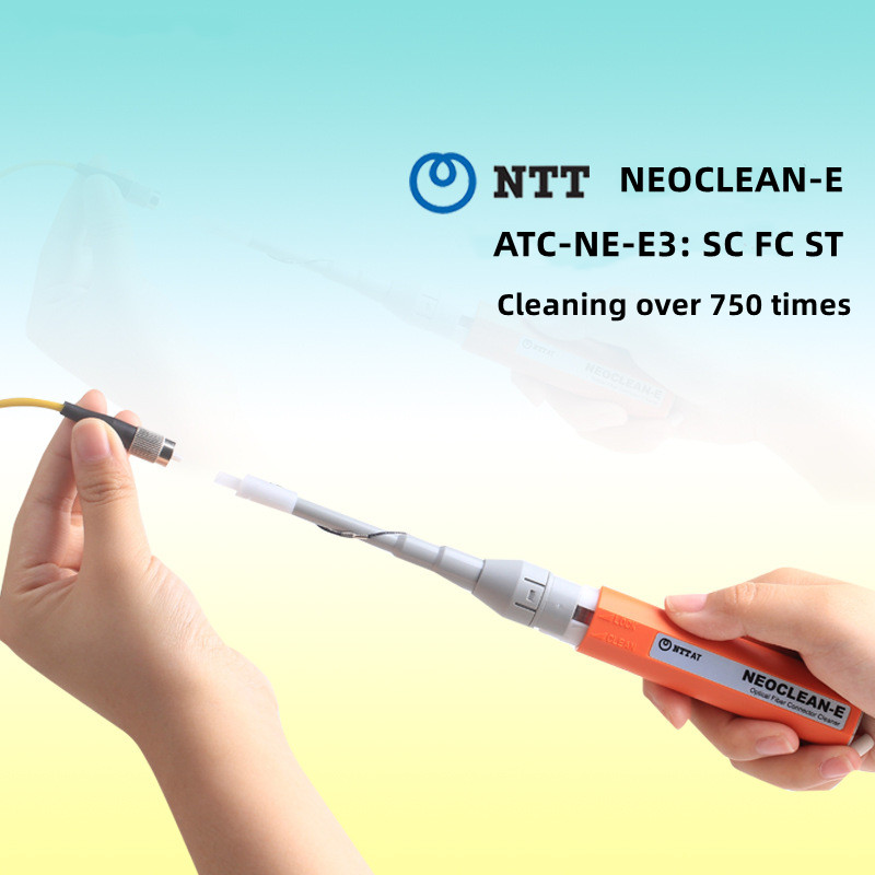 NTT AT NEOCLEAN-E Optical Fiber Connector Cleaner for Cleaning FC Connector