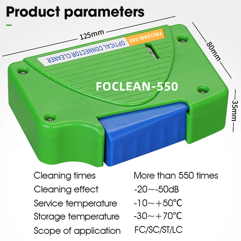 Optical Connector FC SC ST LC Cleaner 550 Cleaning Times