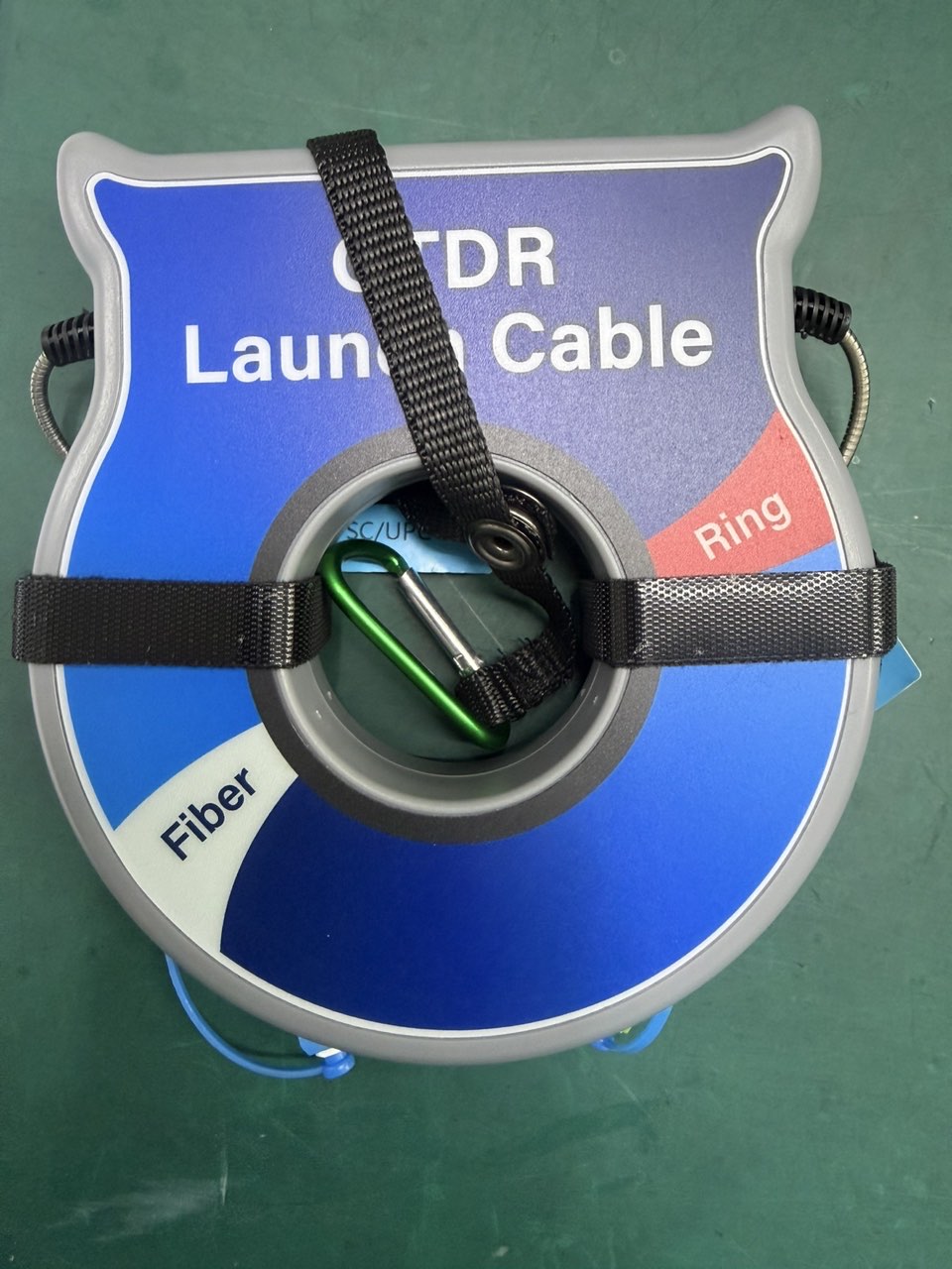 FR-Fiber-Ring-OTDR-Launch-Cable-Leads-With-Armored-Stainless-Steel-Jact-Front-View